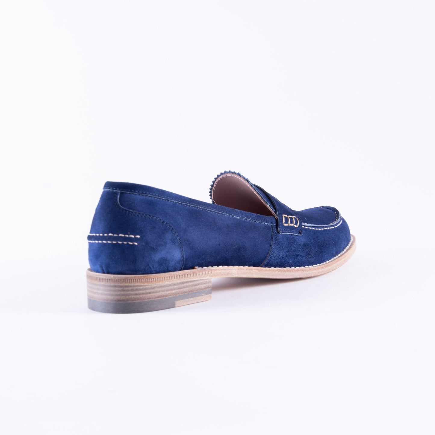 Loafer in soft blue suede